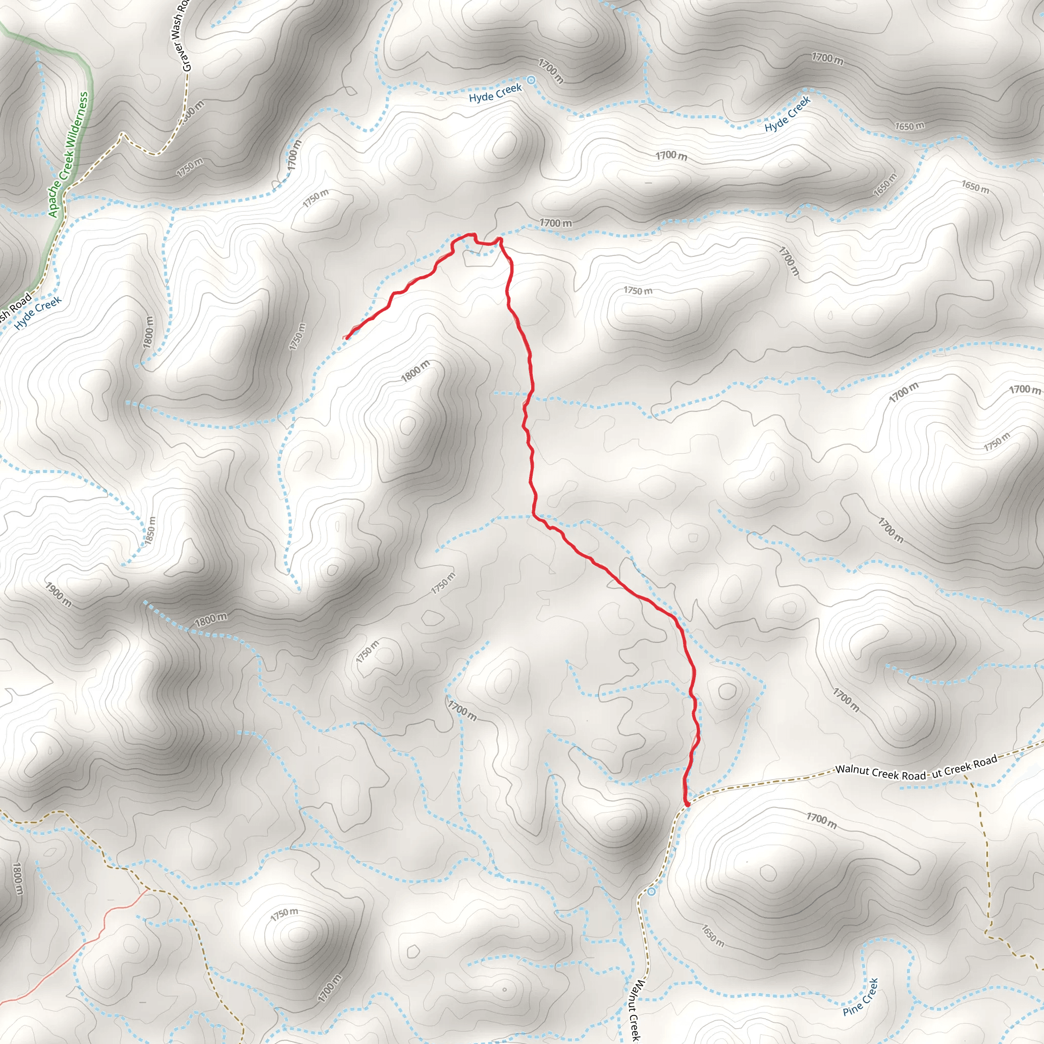 Dead Steer Basin Trail mobile static map
