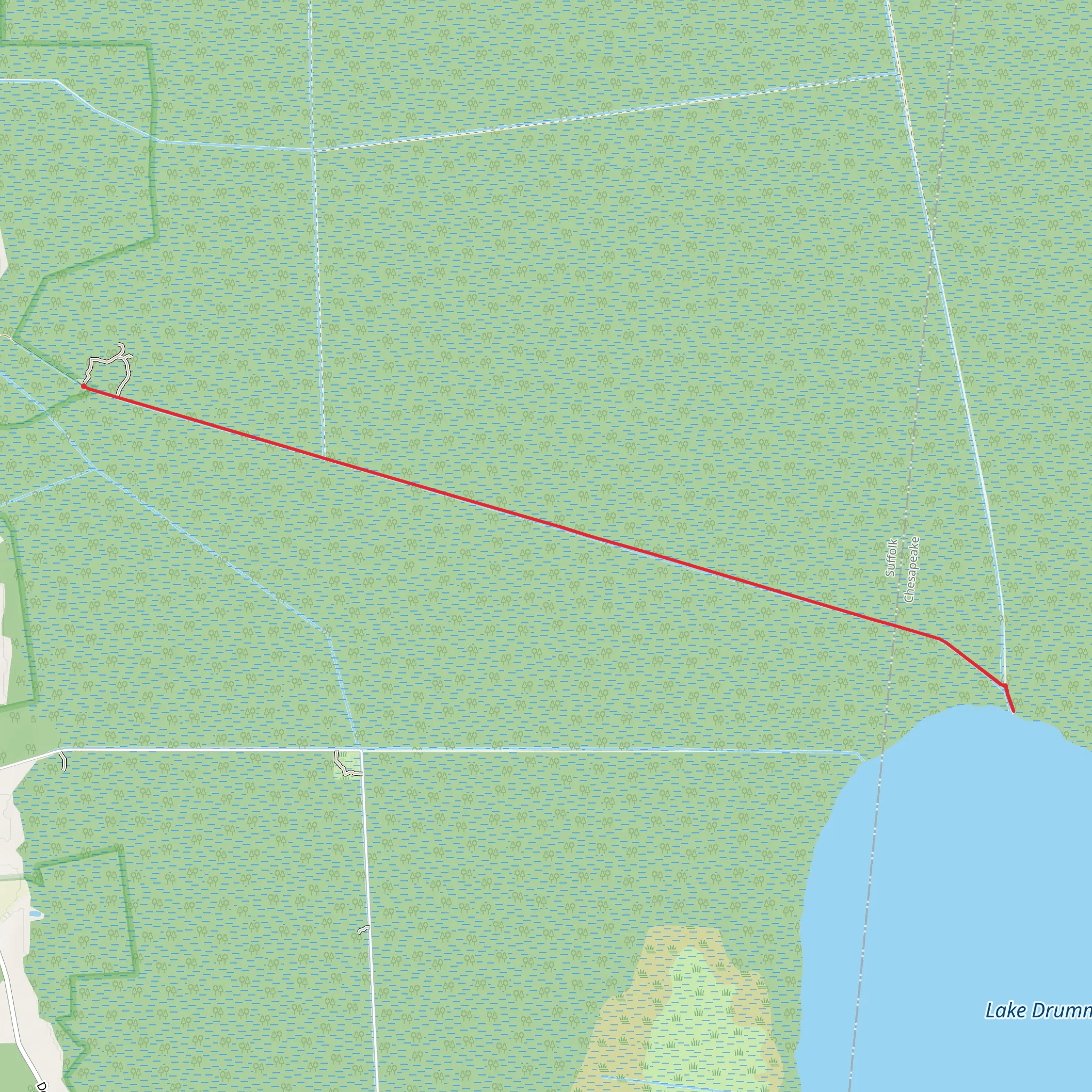 Washington Ditch Trail mobile static map