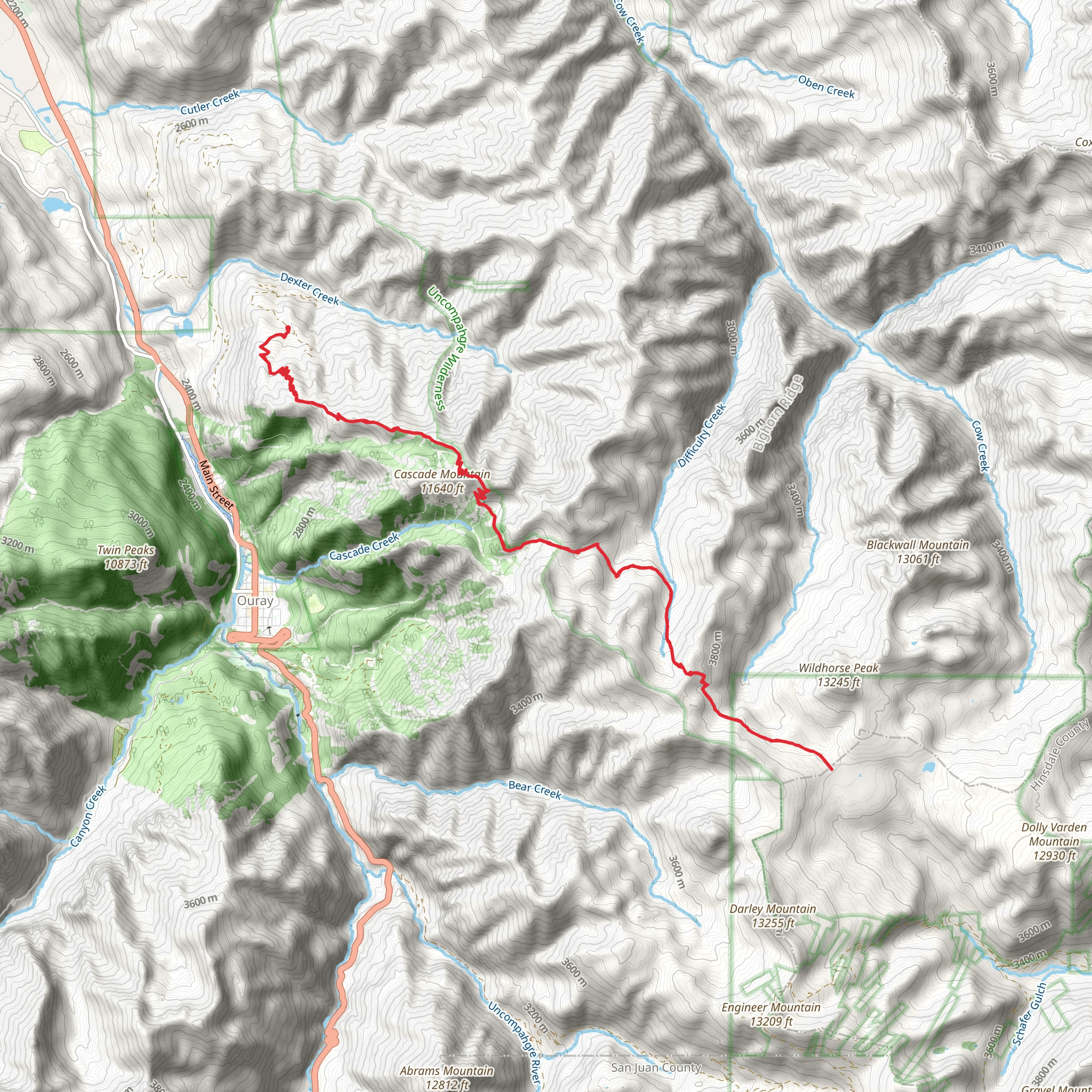 Horsethief Trail via Bridge of Heaven Trail mobile static map