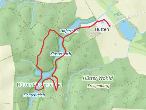 Ravensteich, Bornkohlhofsteich and Panzower Teich Loop - Hutter Wohld