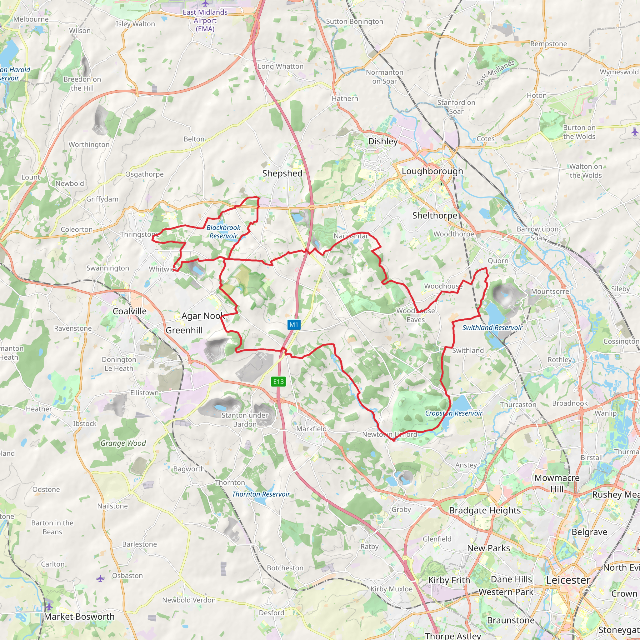 Charnwood Round mobile static map
