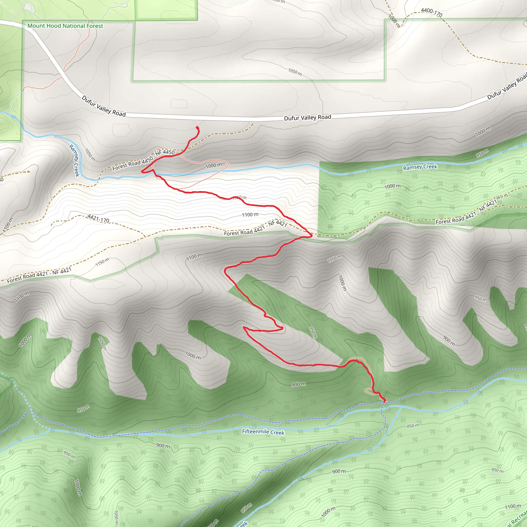 Underhill Trail mobile static map