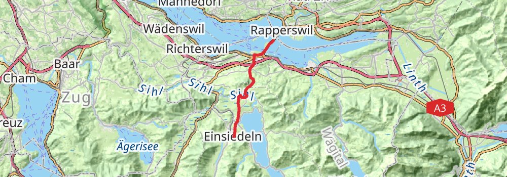 Camino Blumberg-Geneva via Frauenfeld stage 8 Map