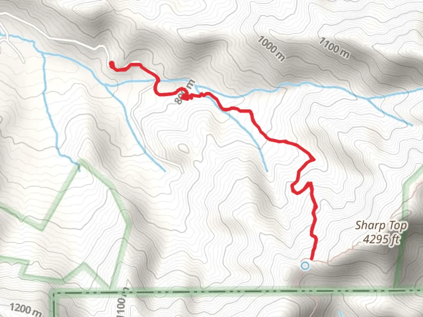 An image depicting the trail Bly Gap Trail and its surrounding area.