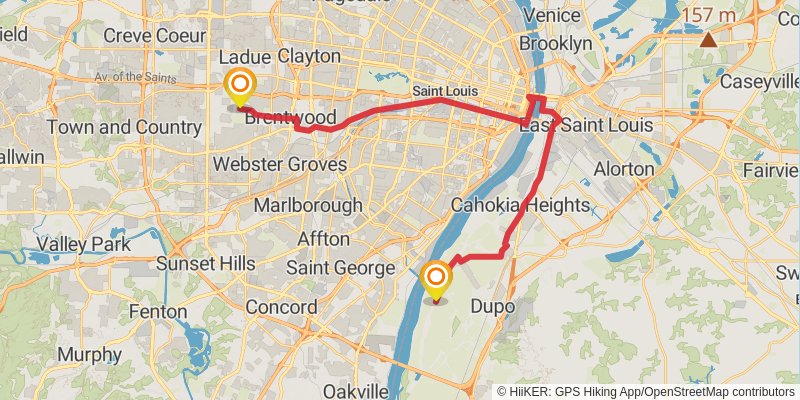 American Discovery Trail - South stage 30 Map