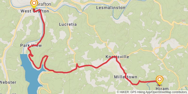 American Discovery Trail - West Virginia stage 14 Map