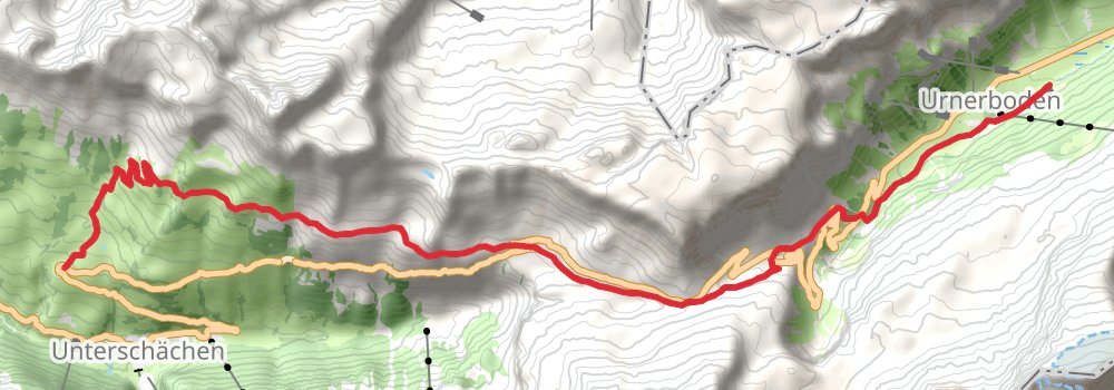 Via Alpina - Green Trail stage 7 Map