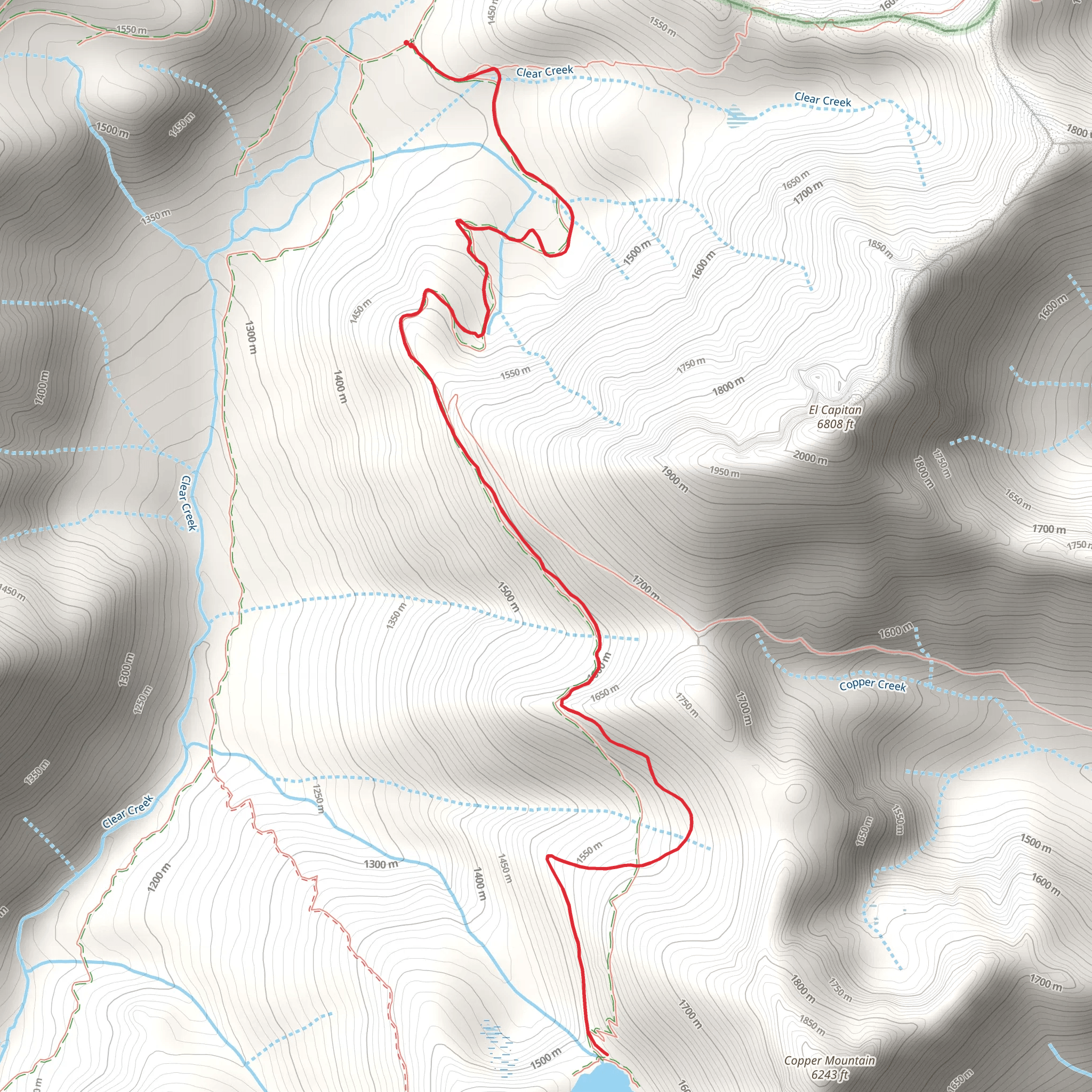 Raspberry Lake Trail mobile static map