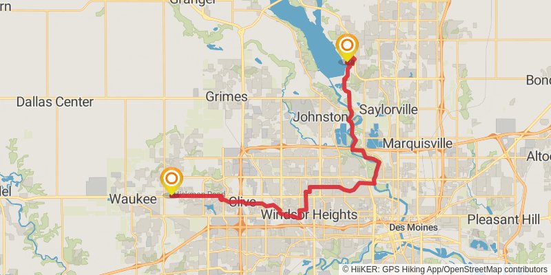 American Discovery Trail - North stage 35 Map