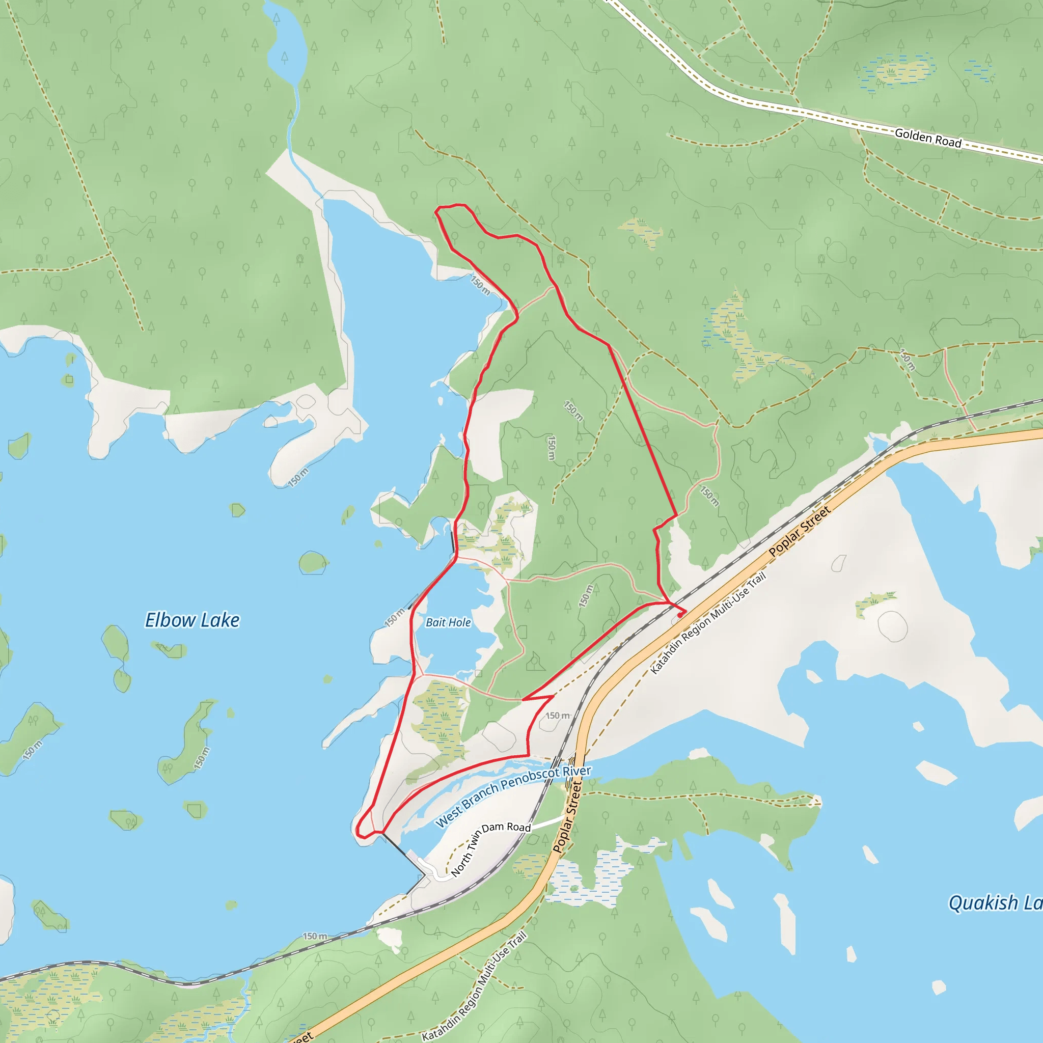 Bait Hole Loop Trail mobile static map