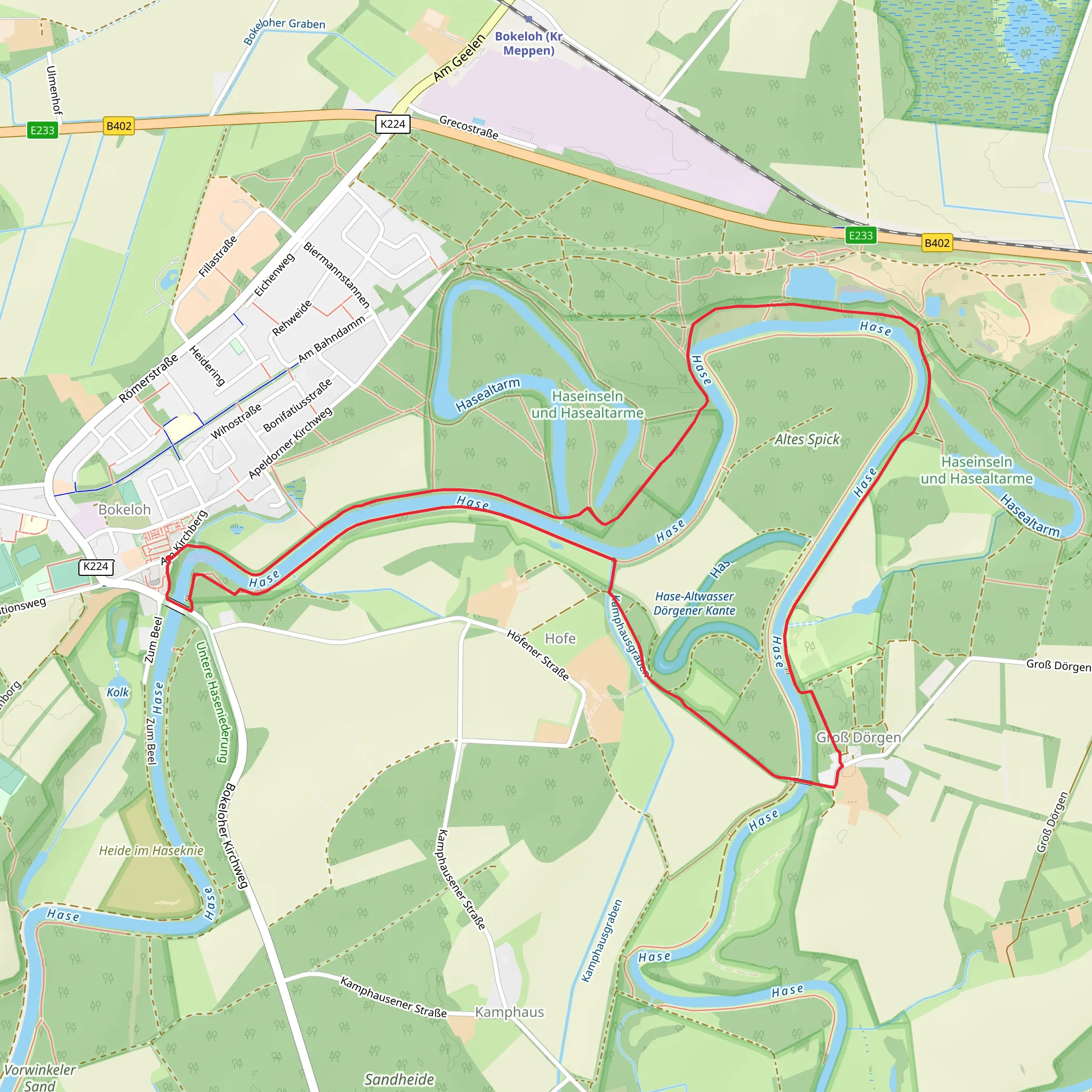 Altes Spick and Hase Loop mobile static map