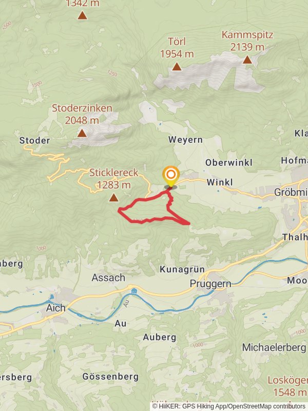 Freienstein Loop Trail mobile static map