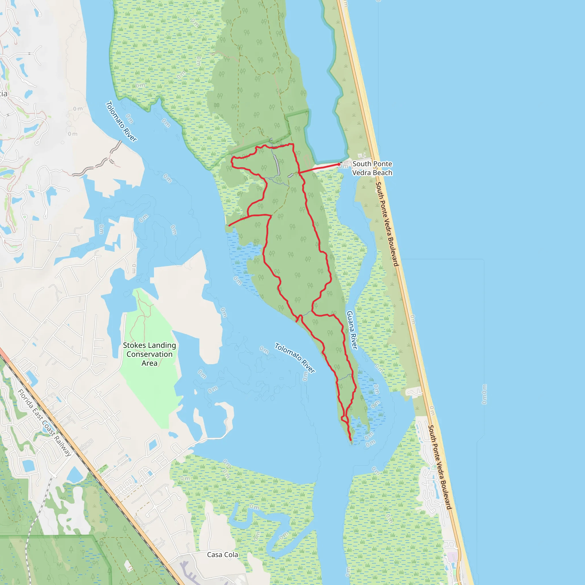 Blue and Purple Loop Trail mobile static map