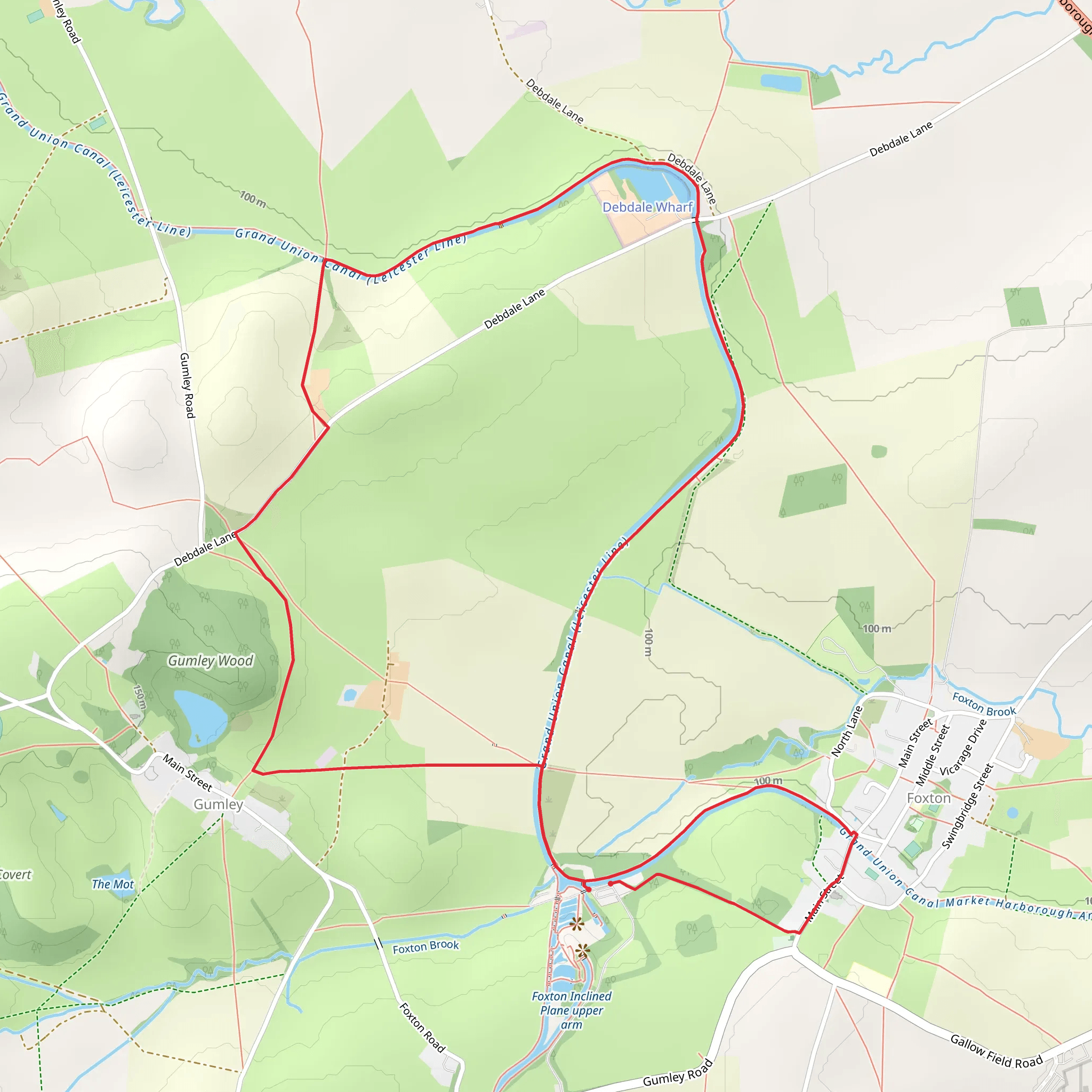 Foxton Locks mobile static map