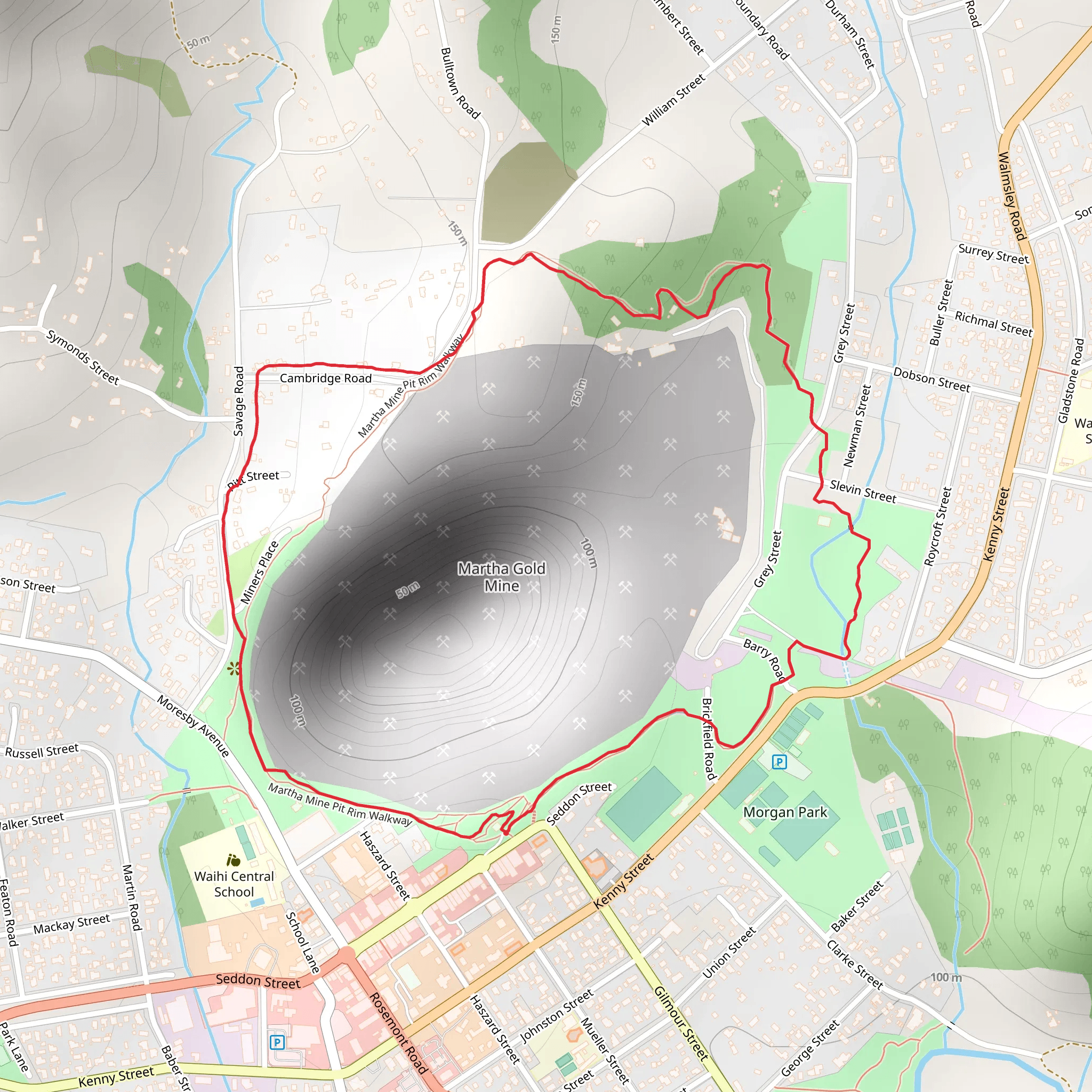 Martha Mine Loop mobile static map