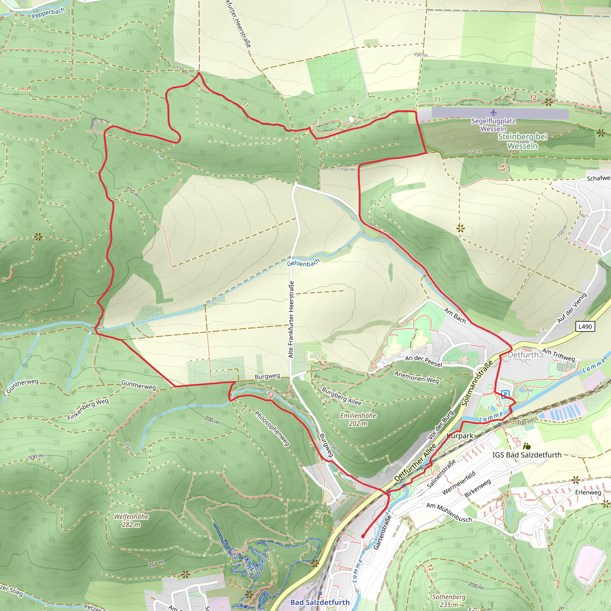 Bad Salzdetfurth Loop mobile static map