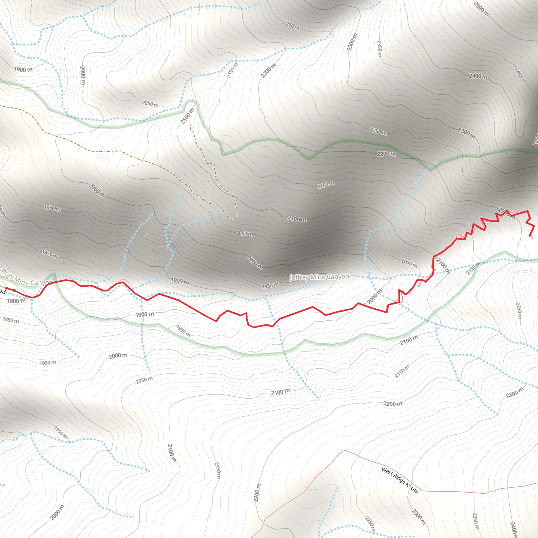 Jeffery Mine mobile static map