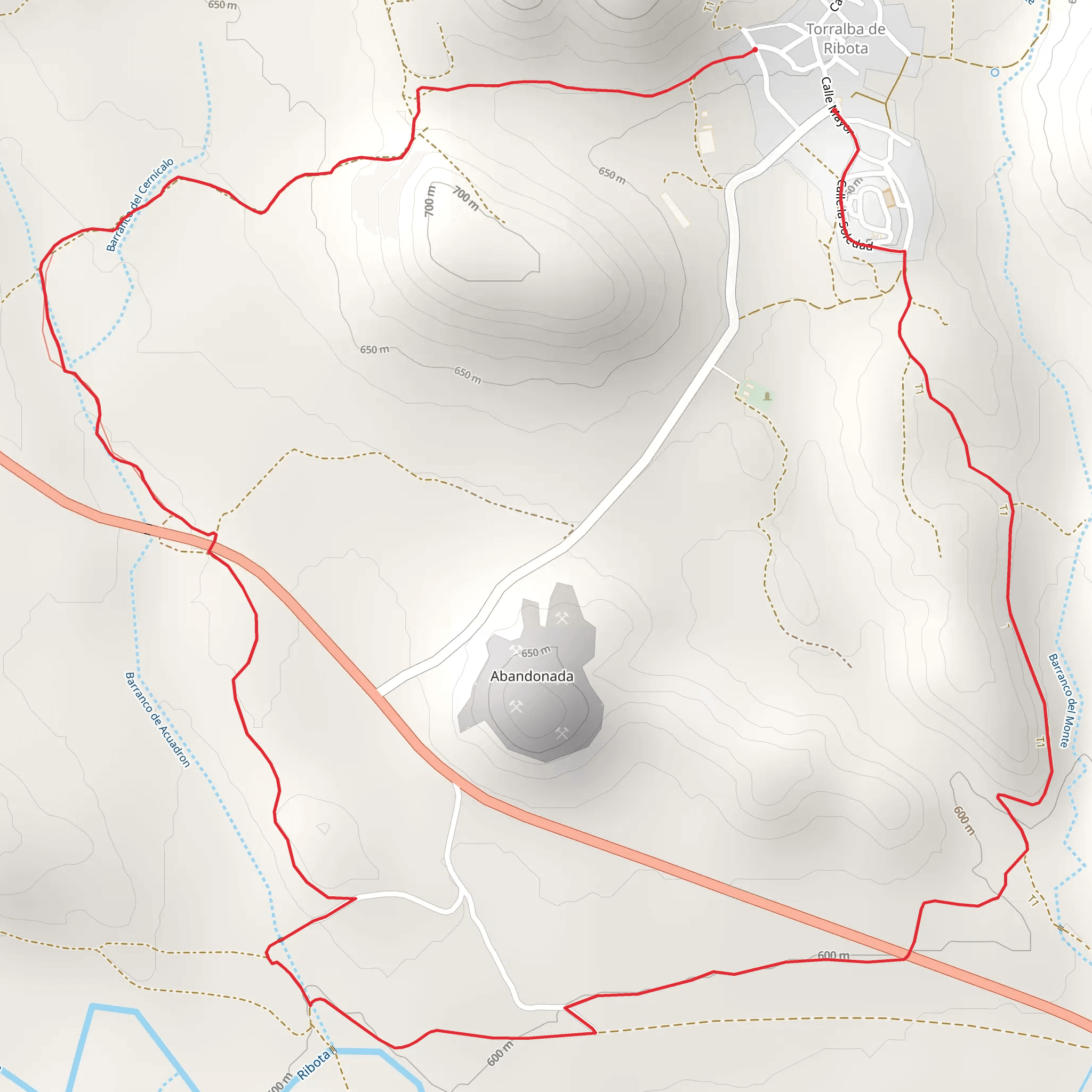 Torralba-Er Virgin of the Way - Ribota River SL Z 33 mobile static map
