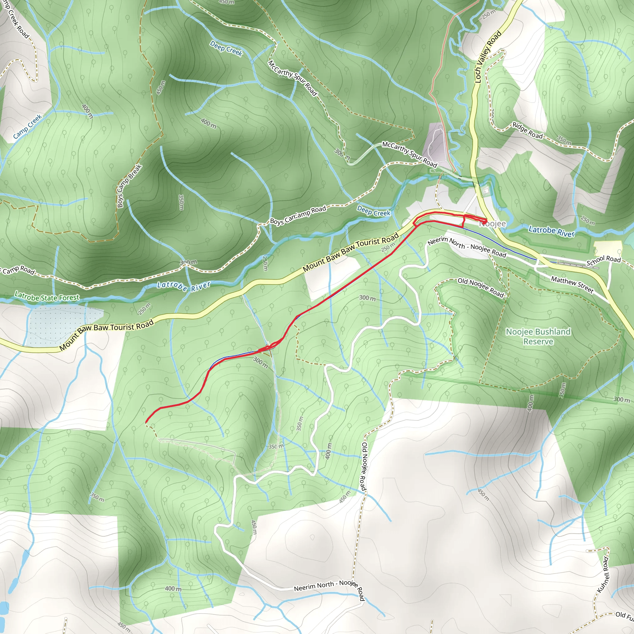 Nojee Trestle Bridge Trail mobile static map