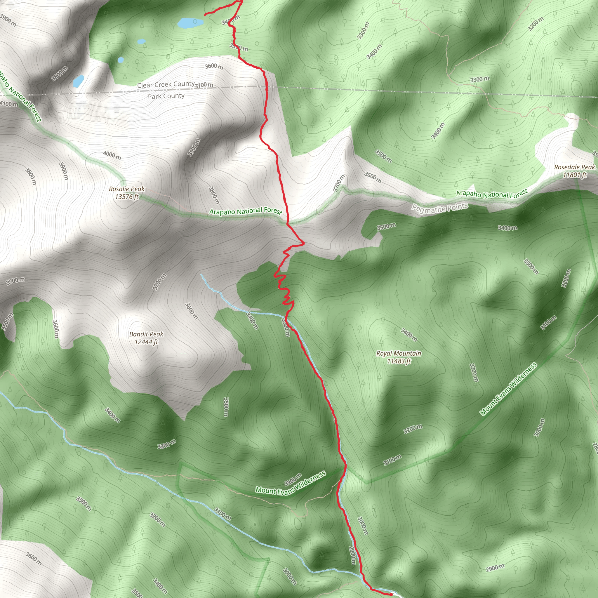 Tanglewood Trail mobile static map