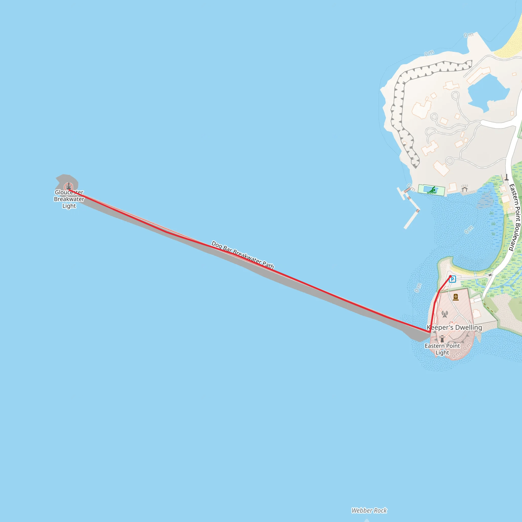 Eastern Point Boulevard mobile static map