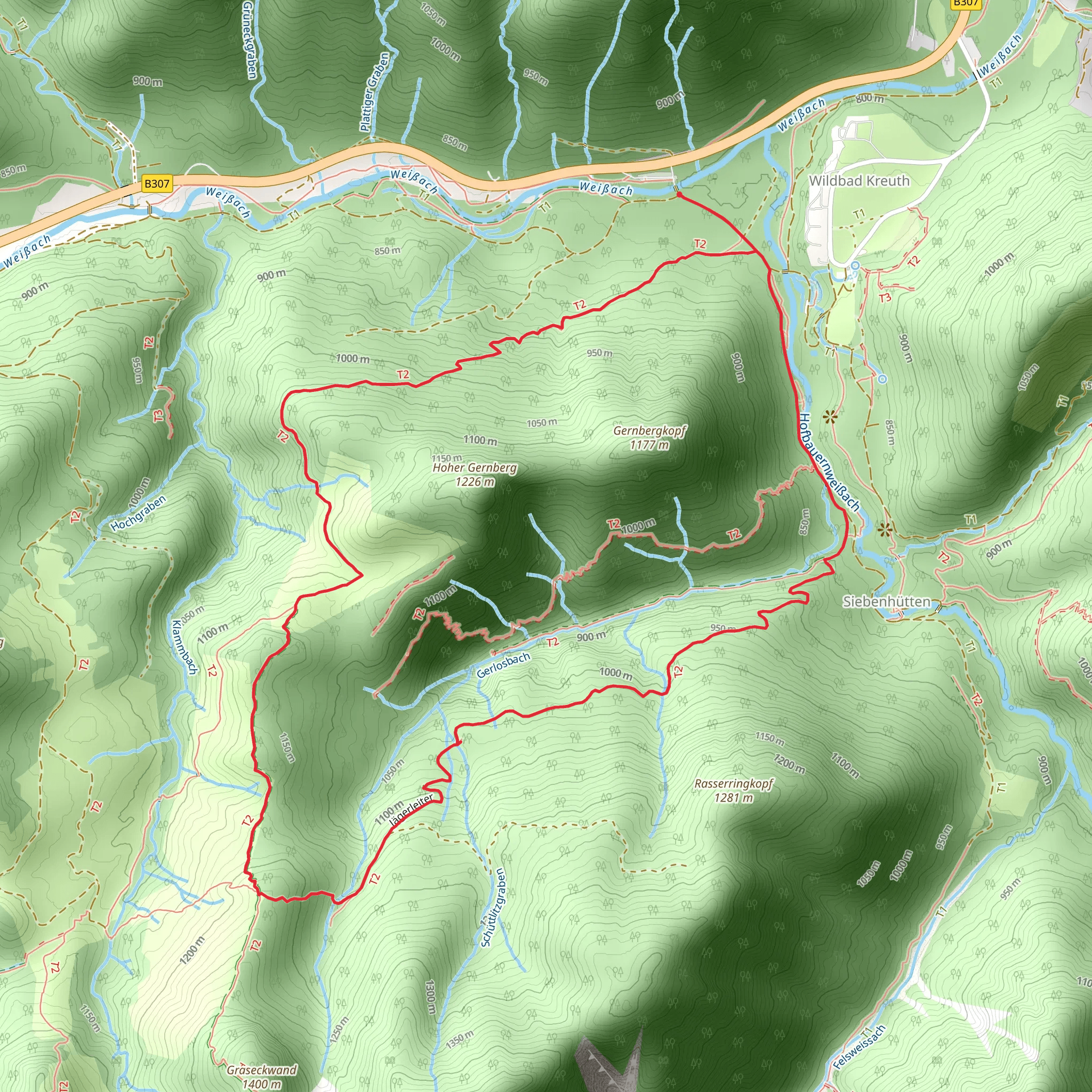 Jägerleiter Loop mobile static map