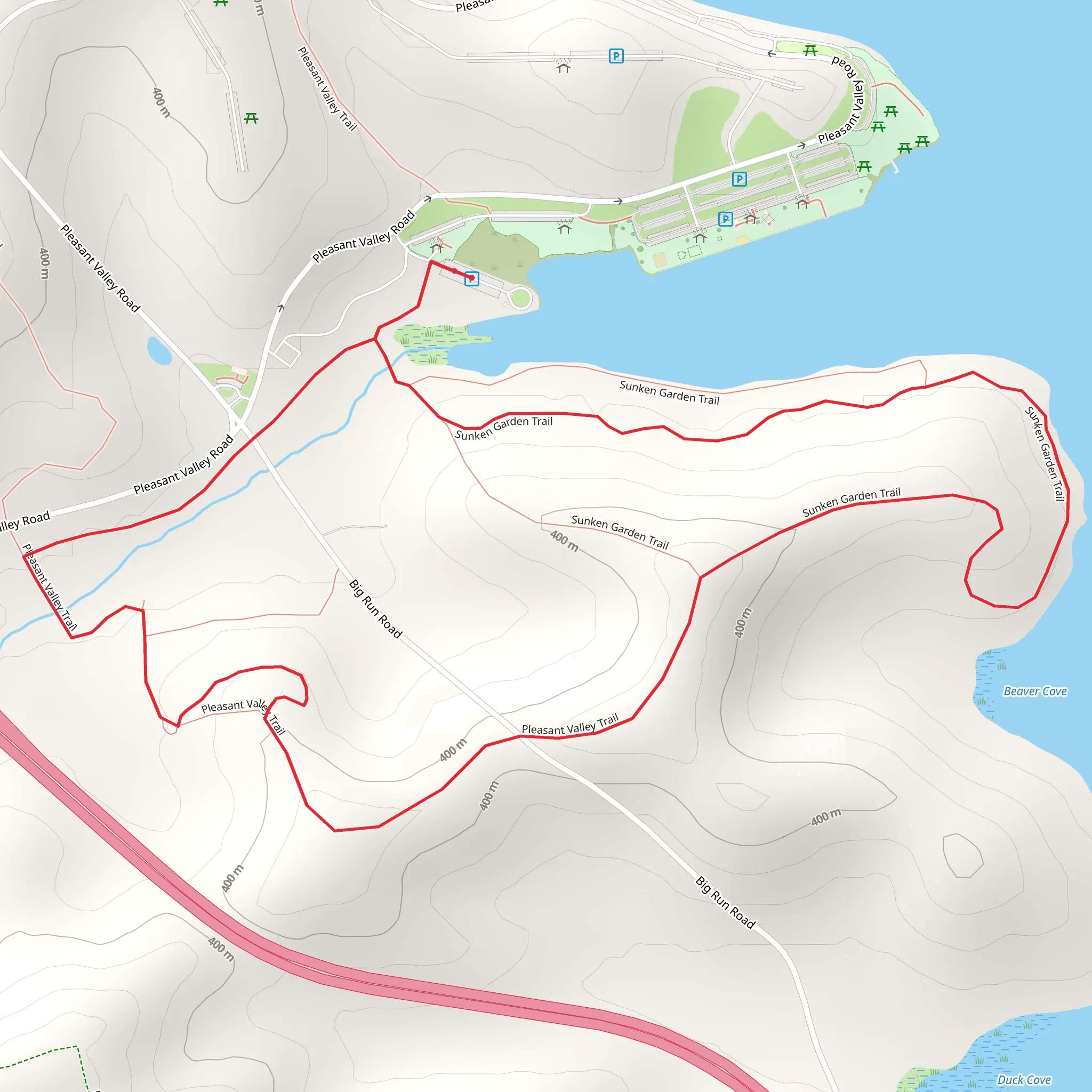 Morraine Park Loop Hike mobile static map