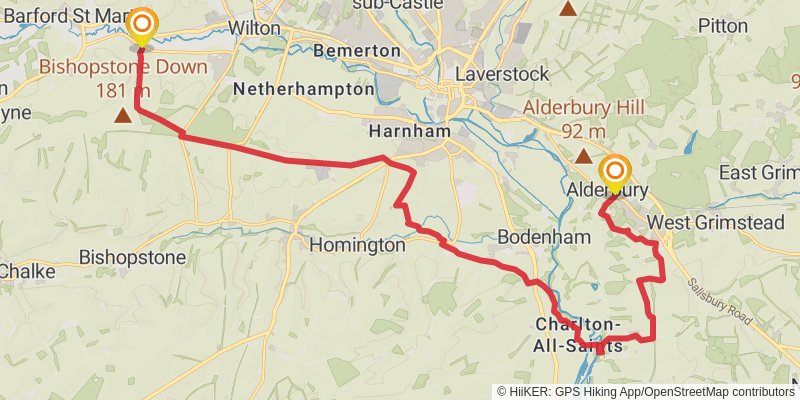 Sarum Way stage 2 Map
