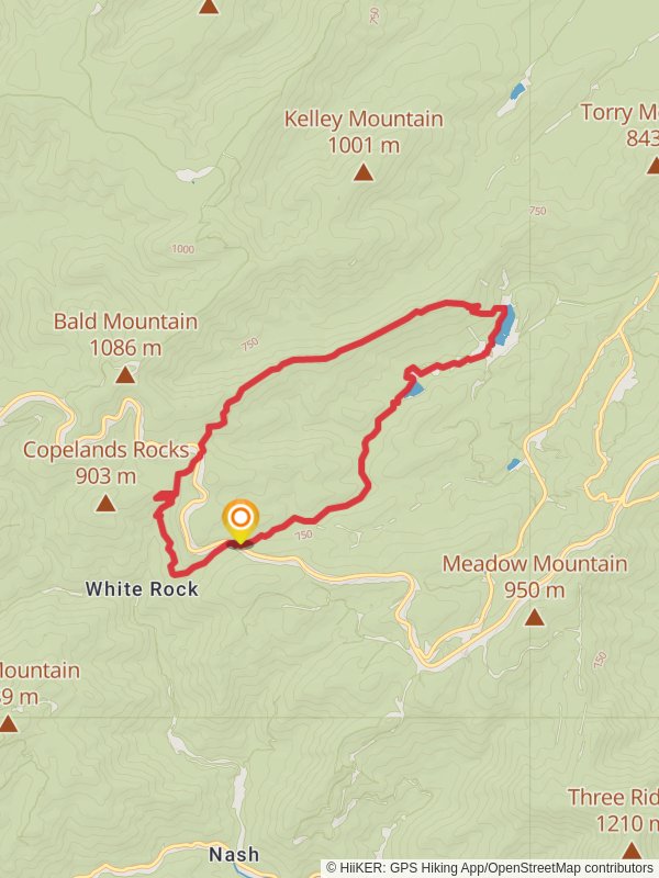 White Rock Falls, Torry Ridge and Upper Sherando Lake Loop Trail