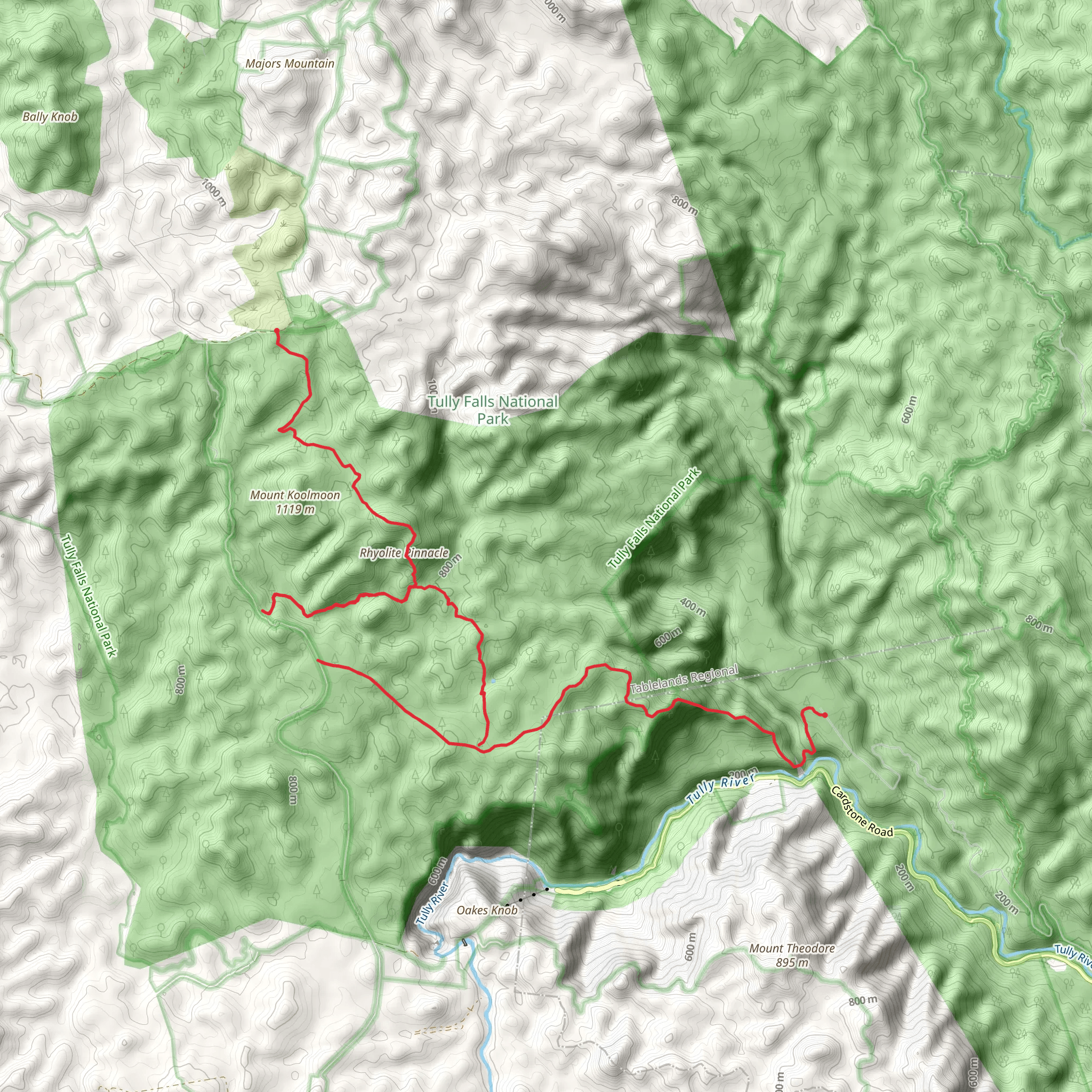 Koolmoon Creek Track mobile static map