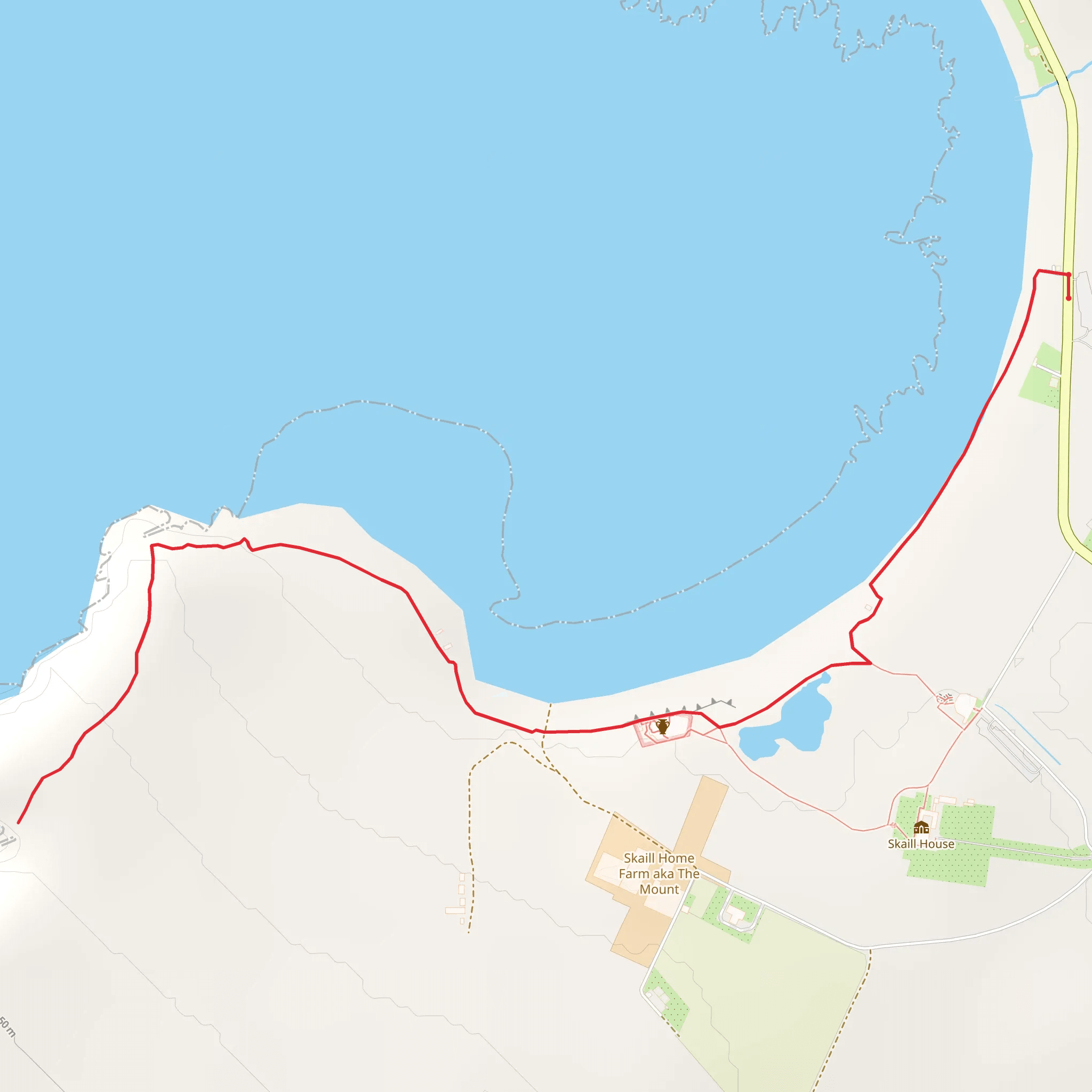 Skara Brae and the Bay of Skaill Walk mobile static map