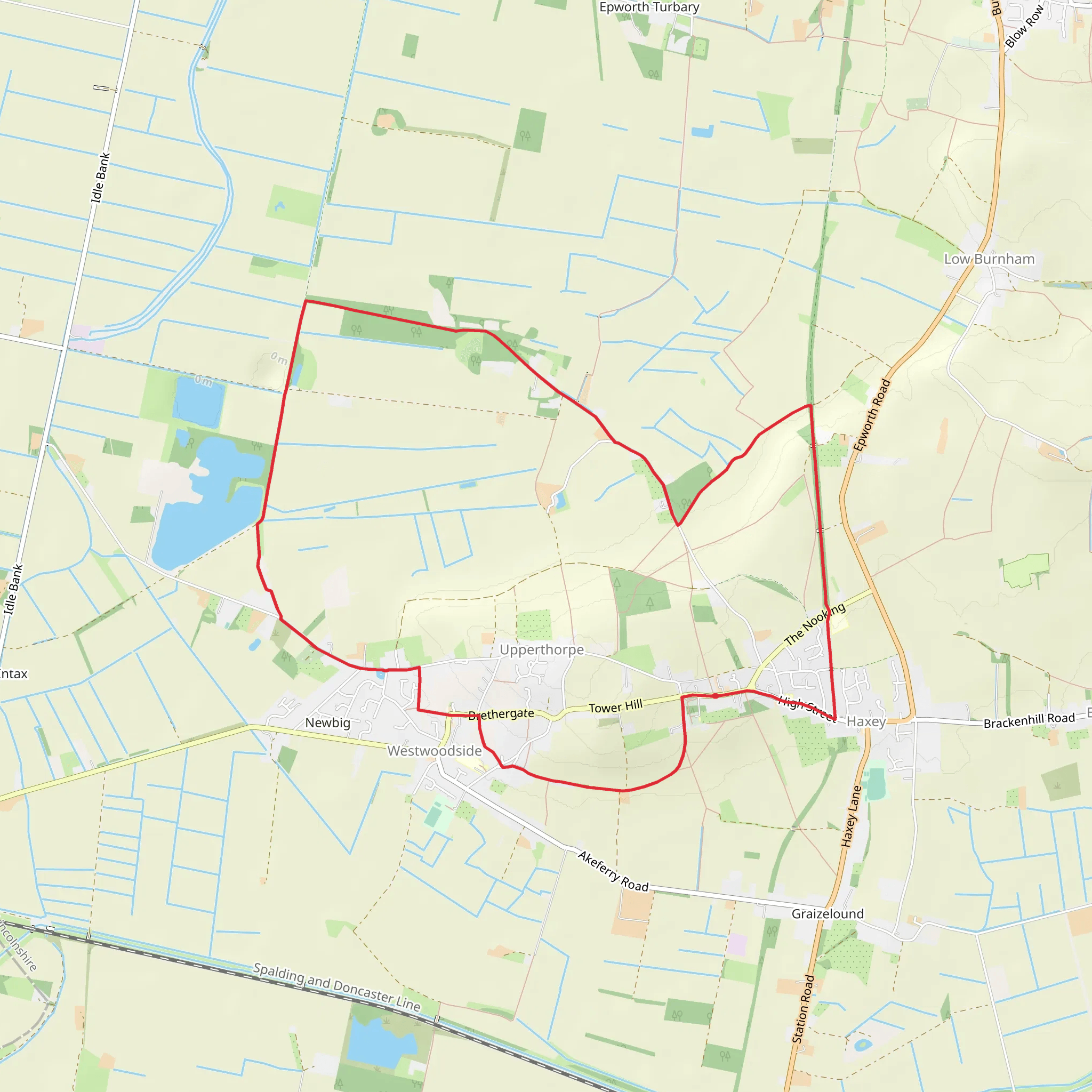 Haxey - Westwoodside and the Turbary mobile static map