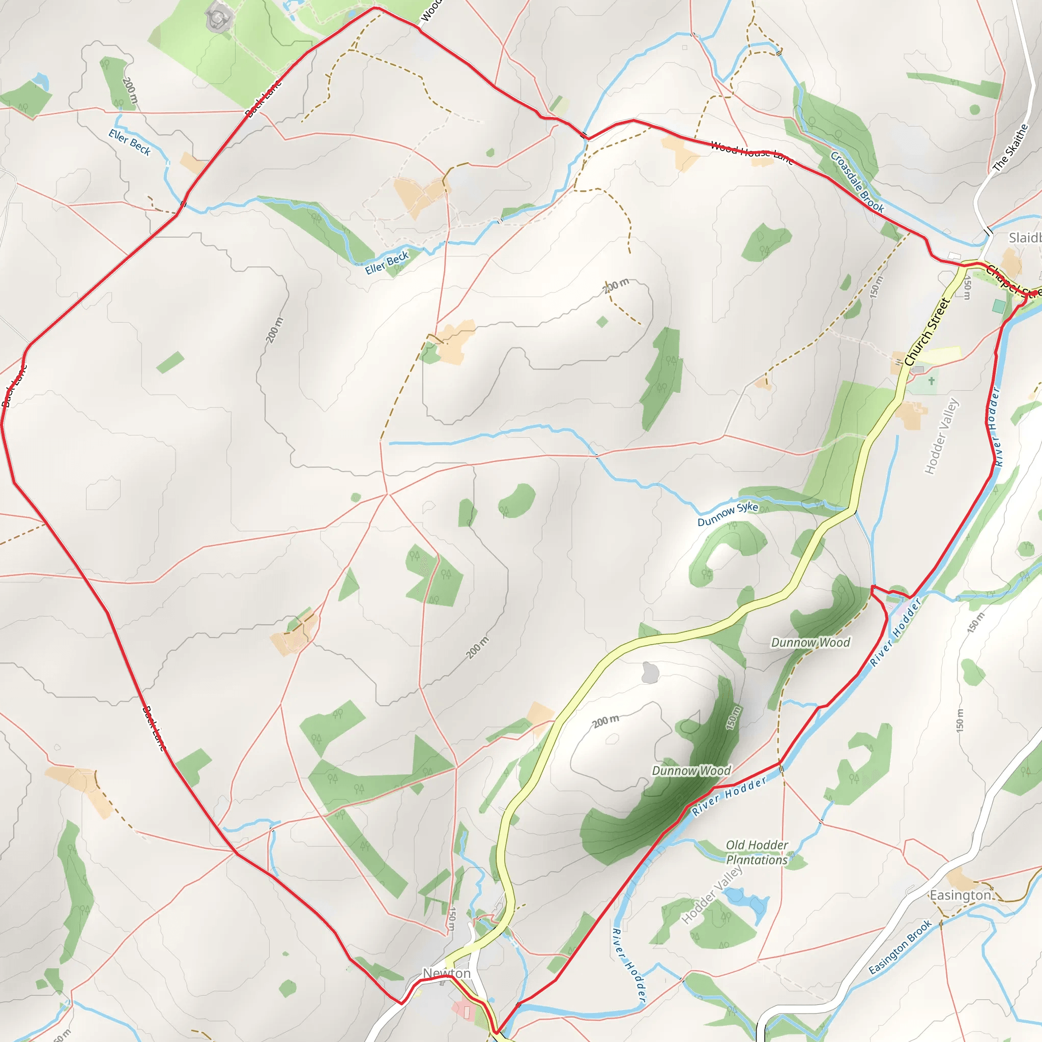 Slaidburn Loop - West mobile static map