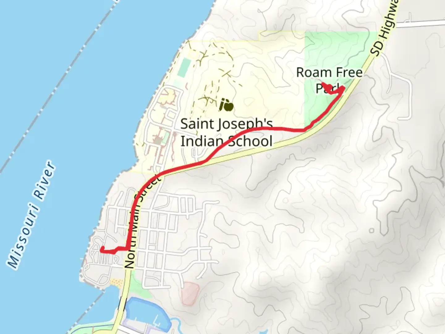 An image depicting the trail Walk to American Creek Campground and its surrounding area.