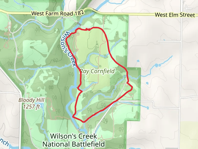 Gibson's Mill Trail Extension and Historic route of Wire Road Loop