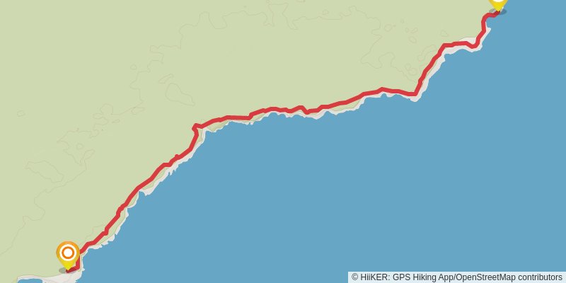 Cape Gantheaume Coastal Trek stage 2 Map