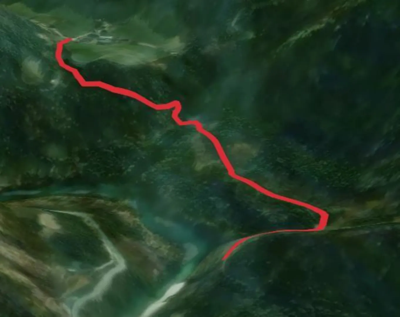 An image depicting the trail Klimafiter Wald - Gams and its surrounding area.