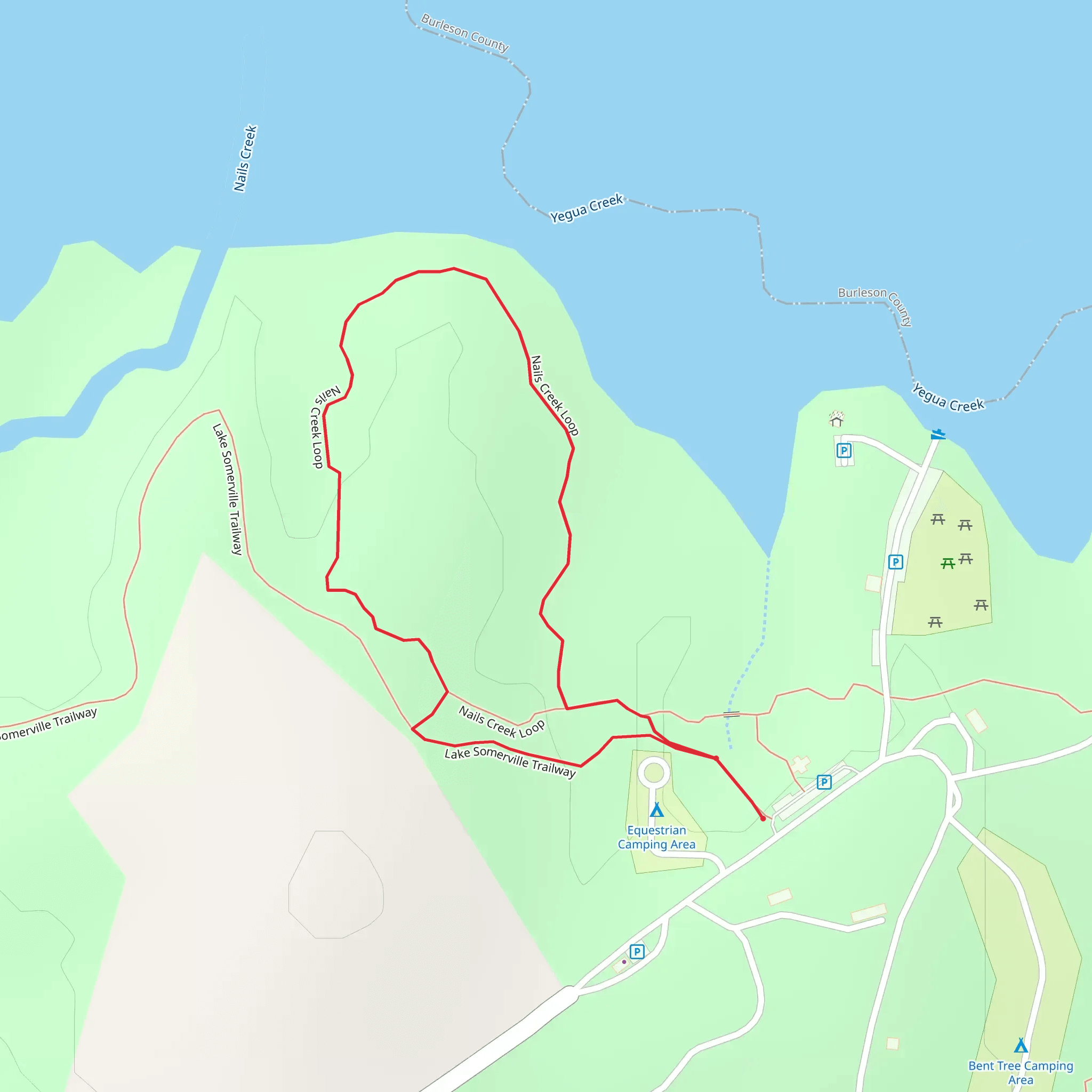 Nails Creek Loop Trail mobile static map