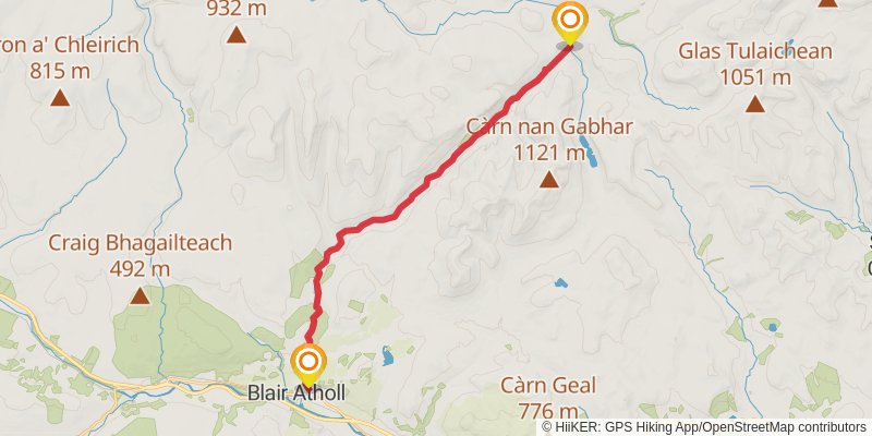 East Highland Trail stage 7 Map