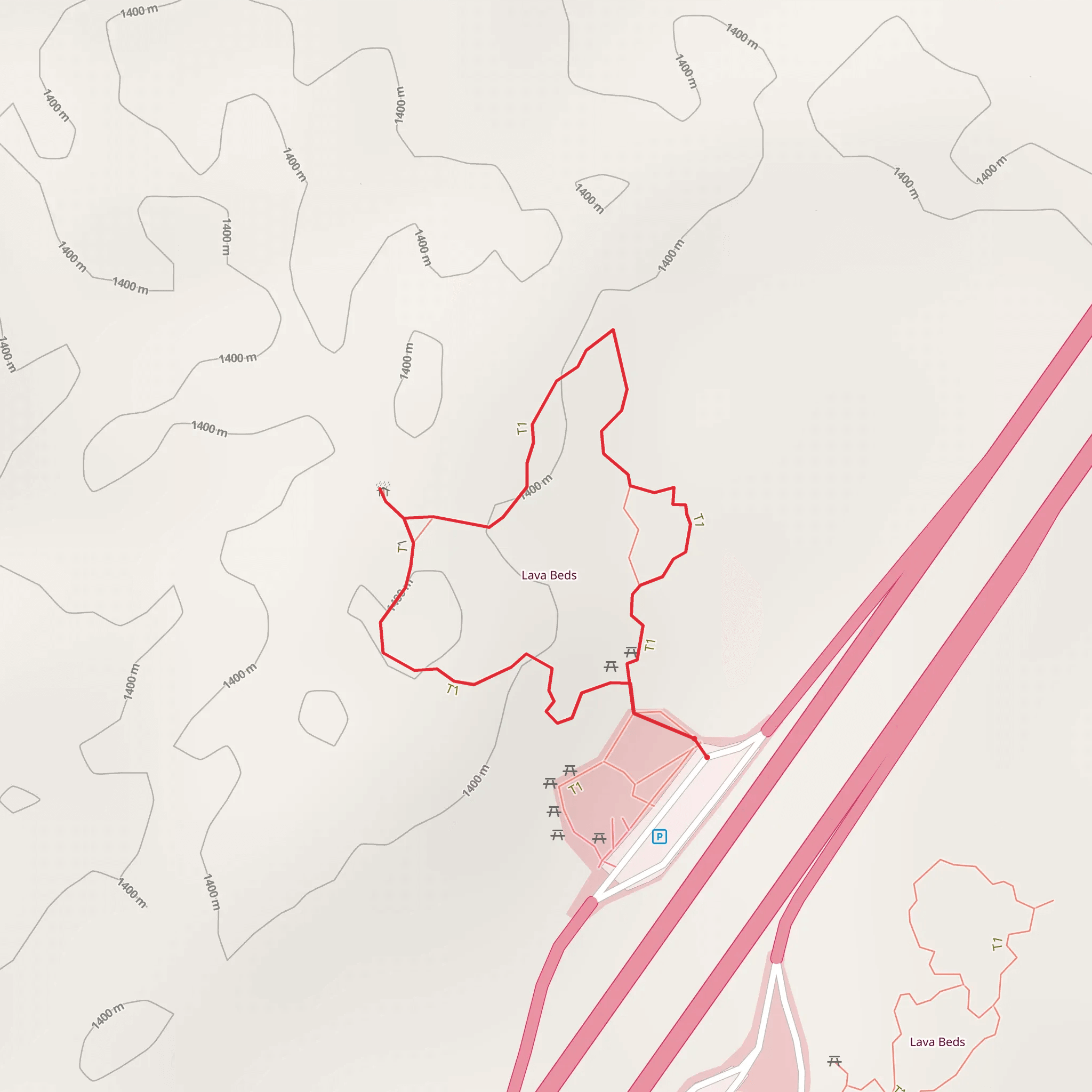 North Blackfoot Rest Area Loop mobile static map