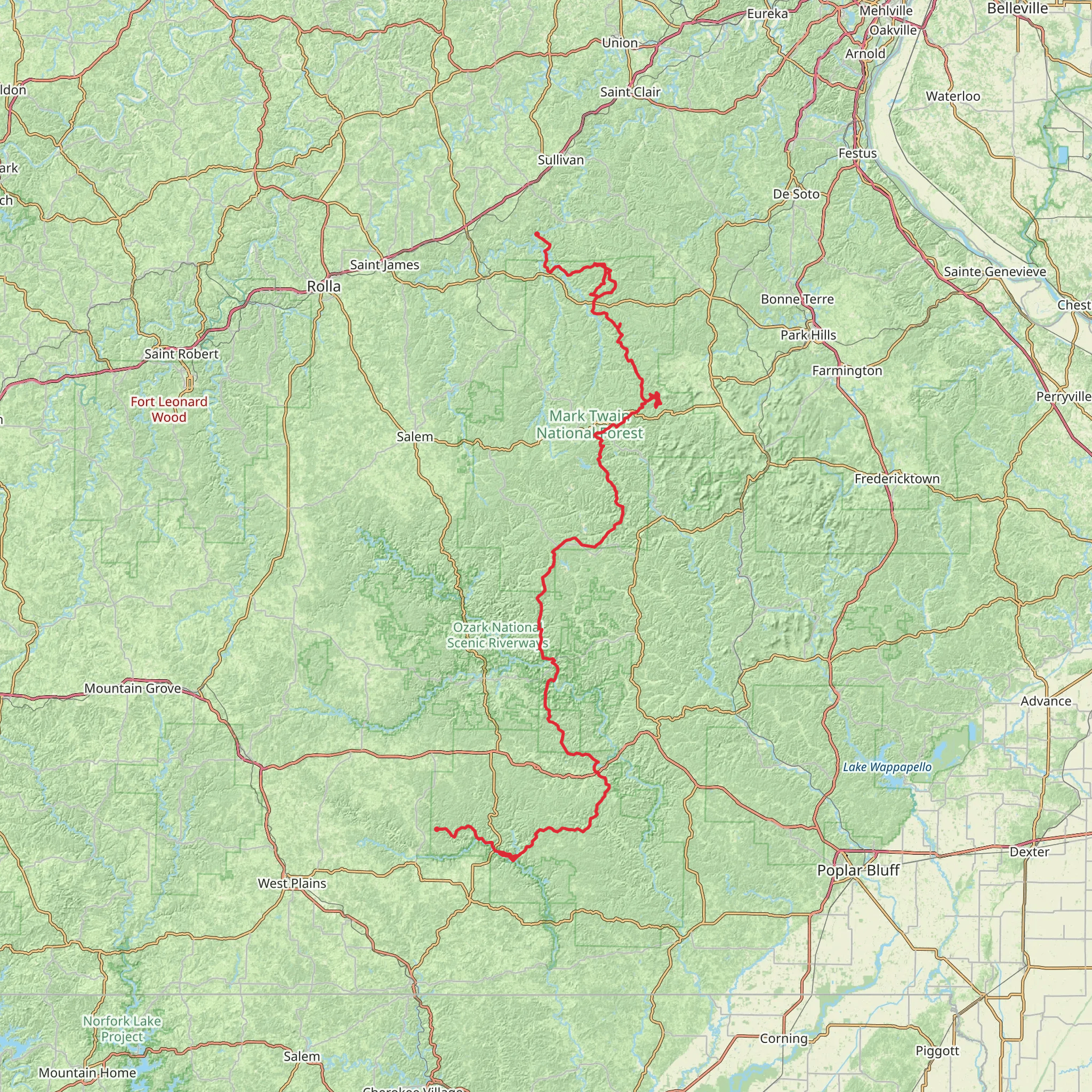 Ozark Trail mobile static map