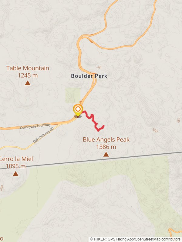 Smuggler's Den from Old Highway 80