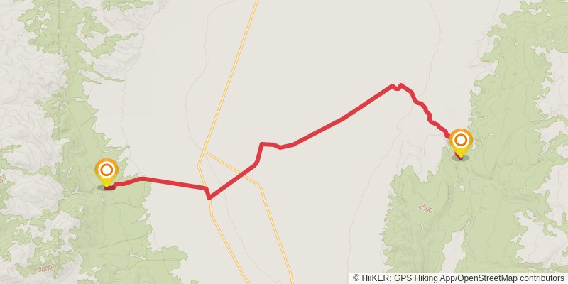 American Discovery Trail - Nevada stage 20 Map
