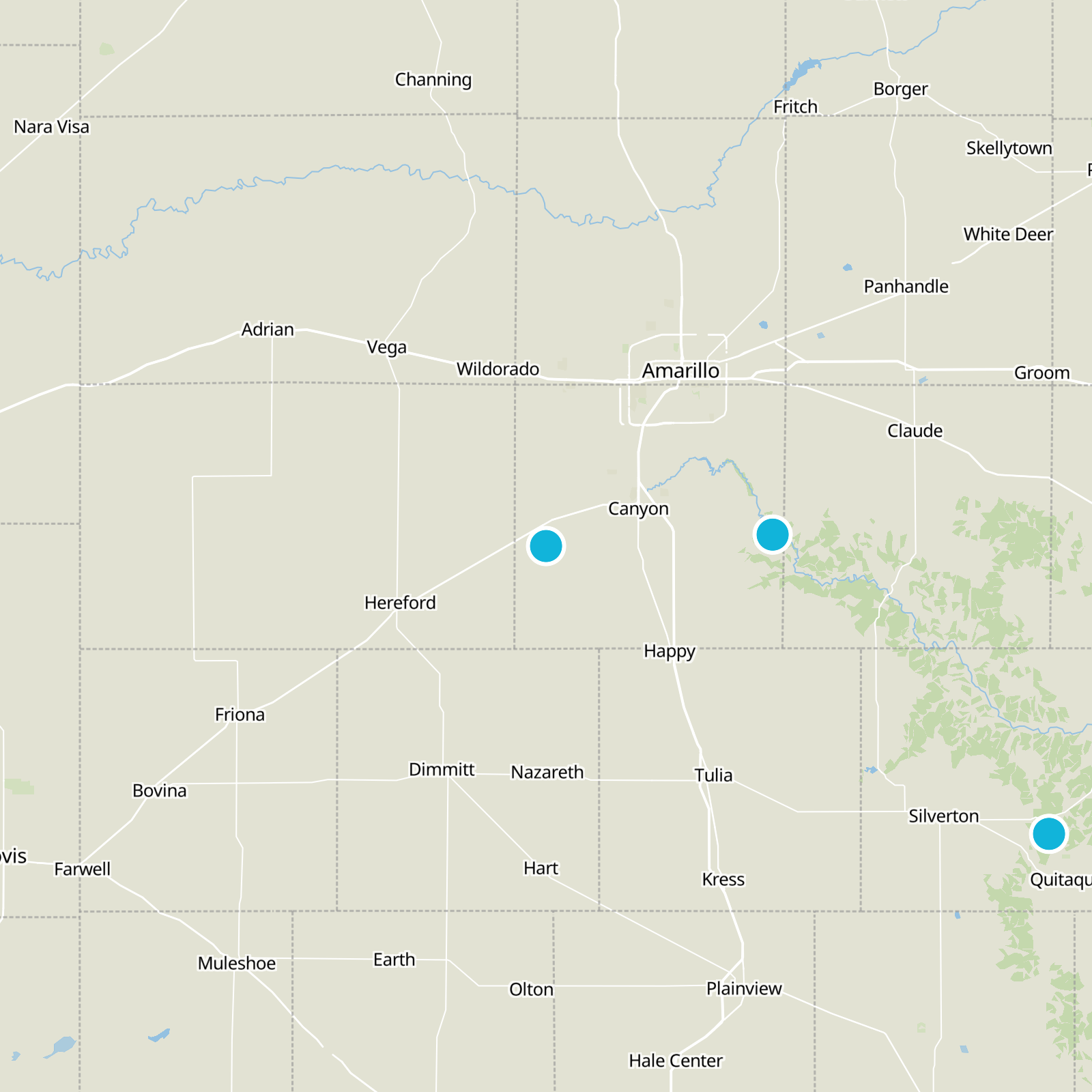 Randall County Static Map