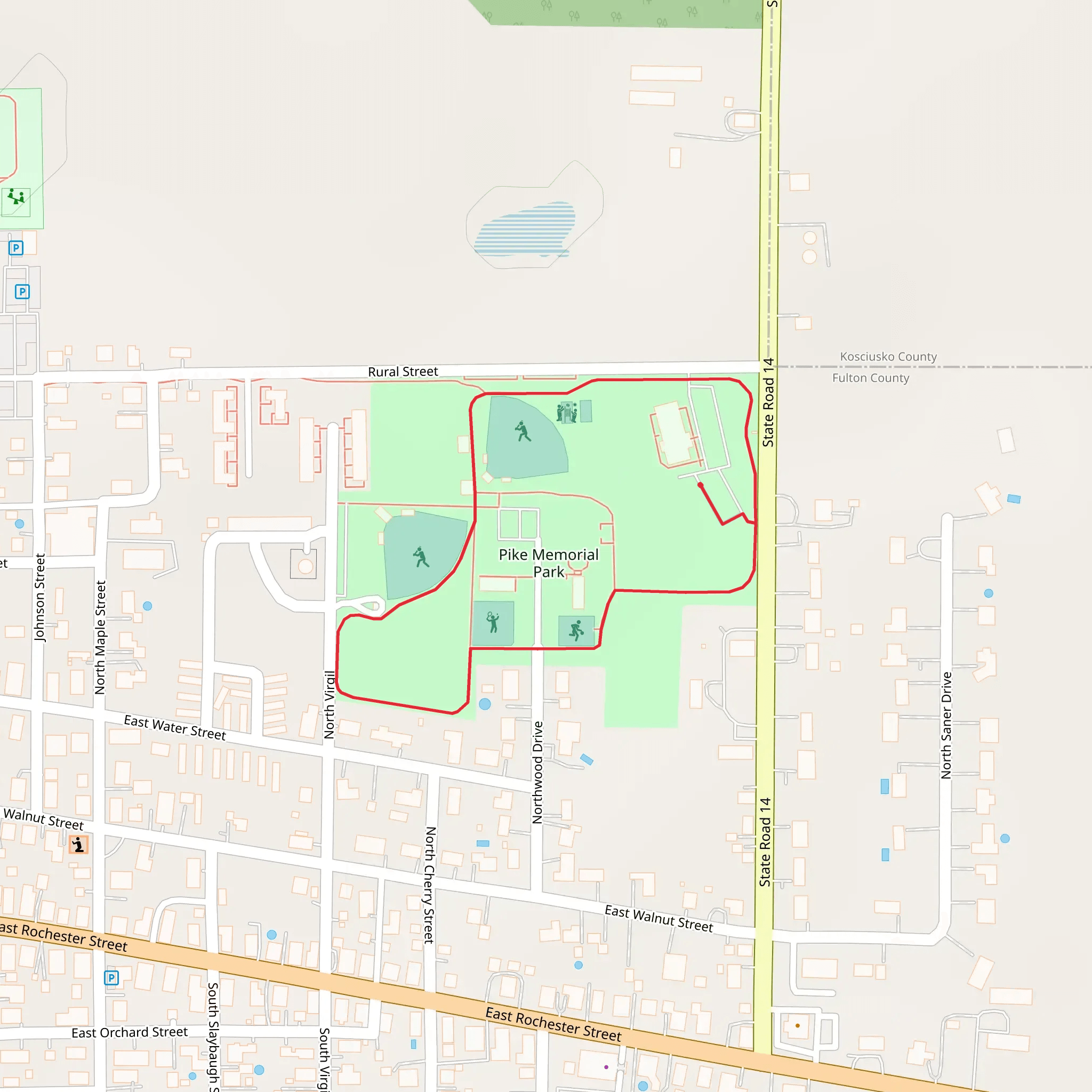 Pike Memorial Park Loop mobile static map