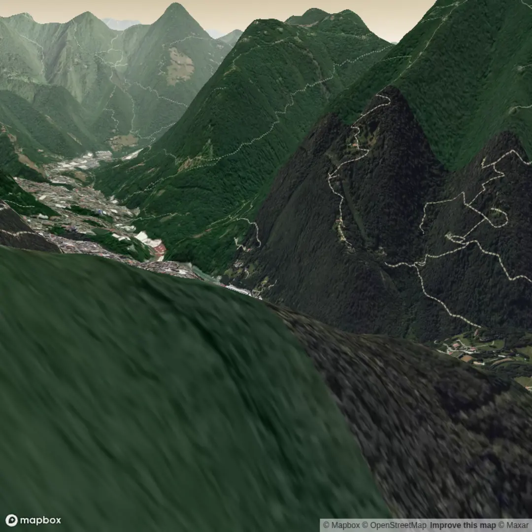 An image depicting the trail Sarezzo 1850 and its surrounding area.