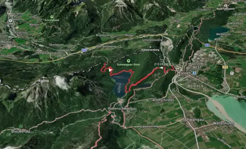 Schonblick to Kalvarienberg Walk via Alpsee