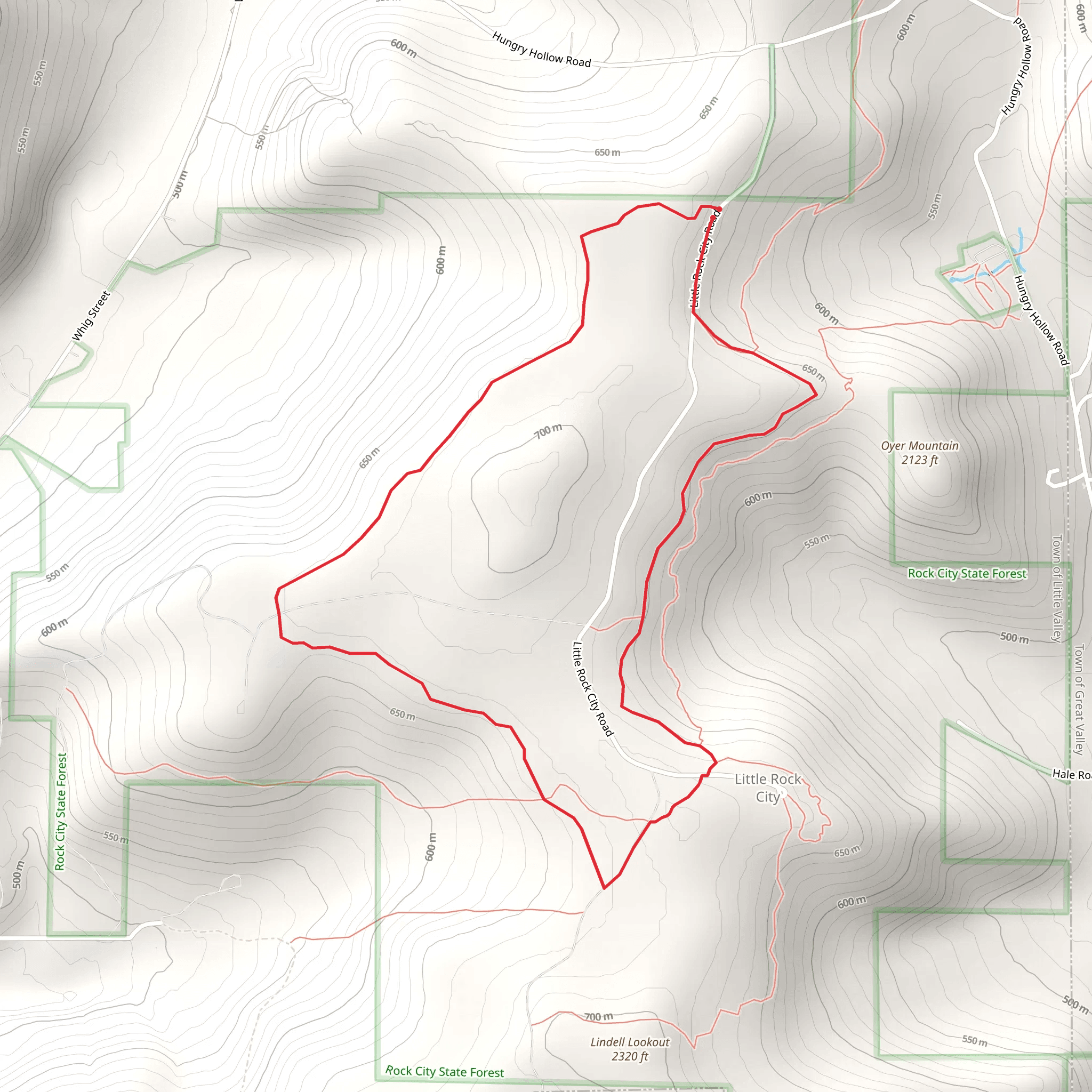 Little Rock City Loop mobile static map