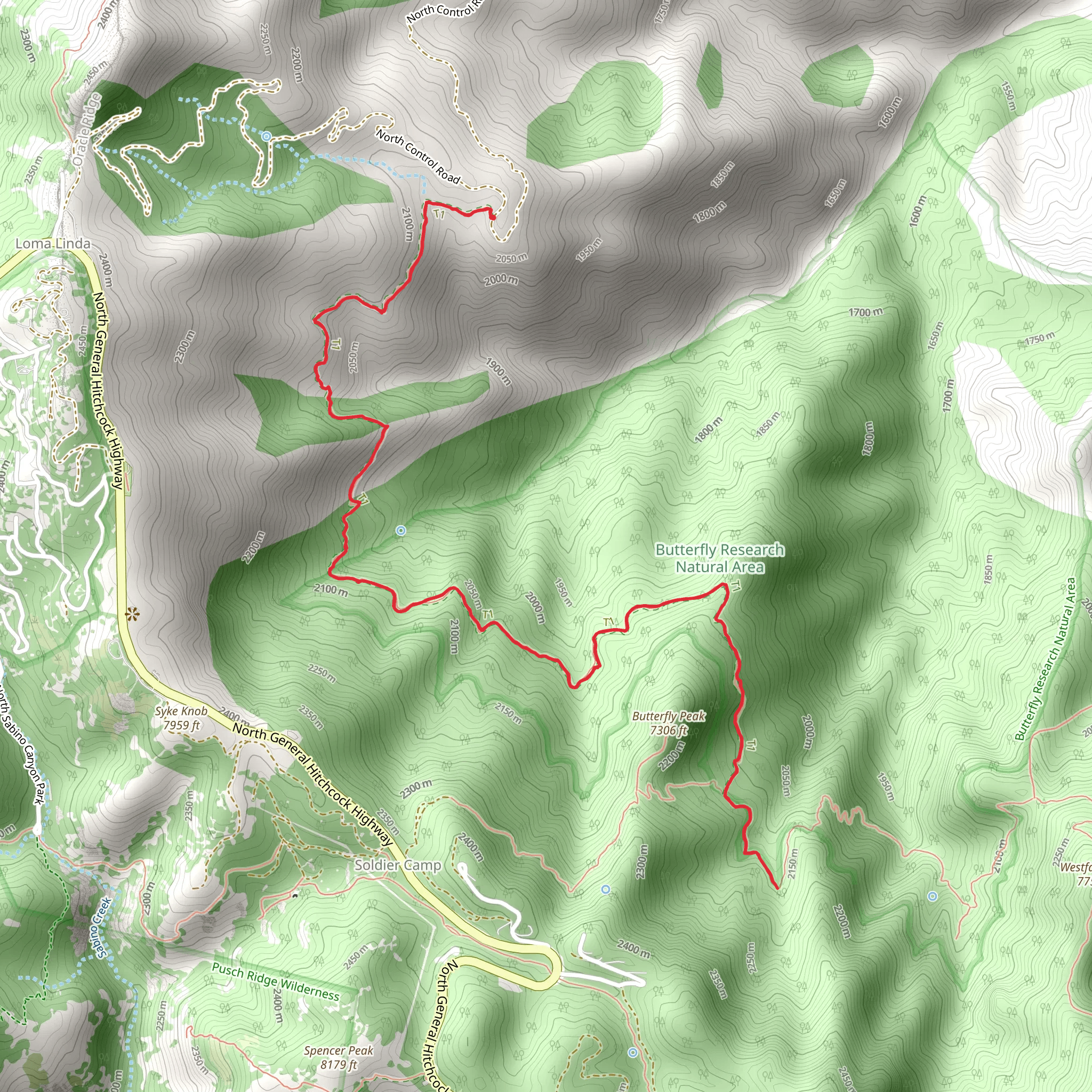 Crystal Spring Trail mobile static map