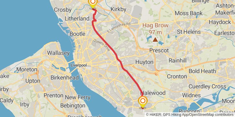 Trans Pennine Trail stage 16 Map